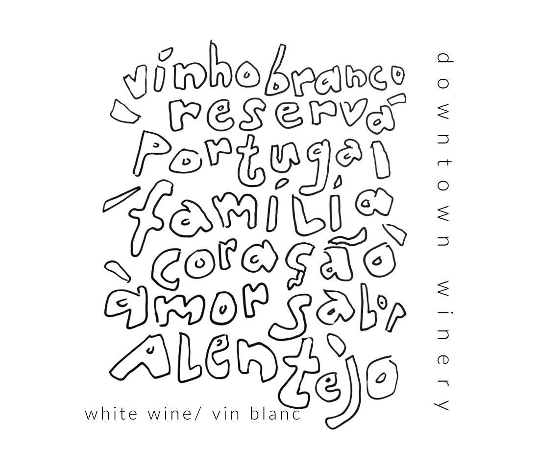 Alentejo white Picture illustrating a 2023 Alentejo wine label
